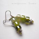 Kolczyki - Zielone Dropsy