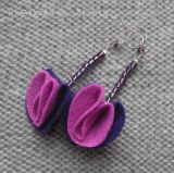 Kolczyki - Rubinowy Kwiat TIAMATU